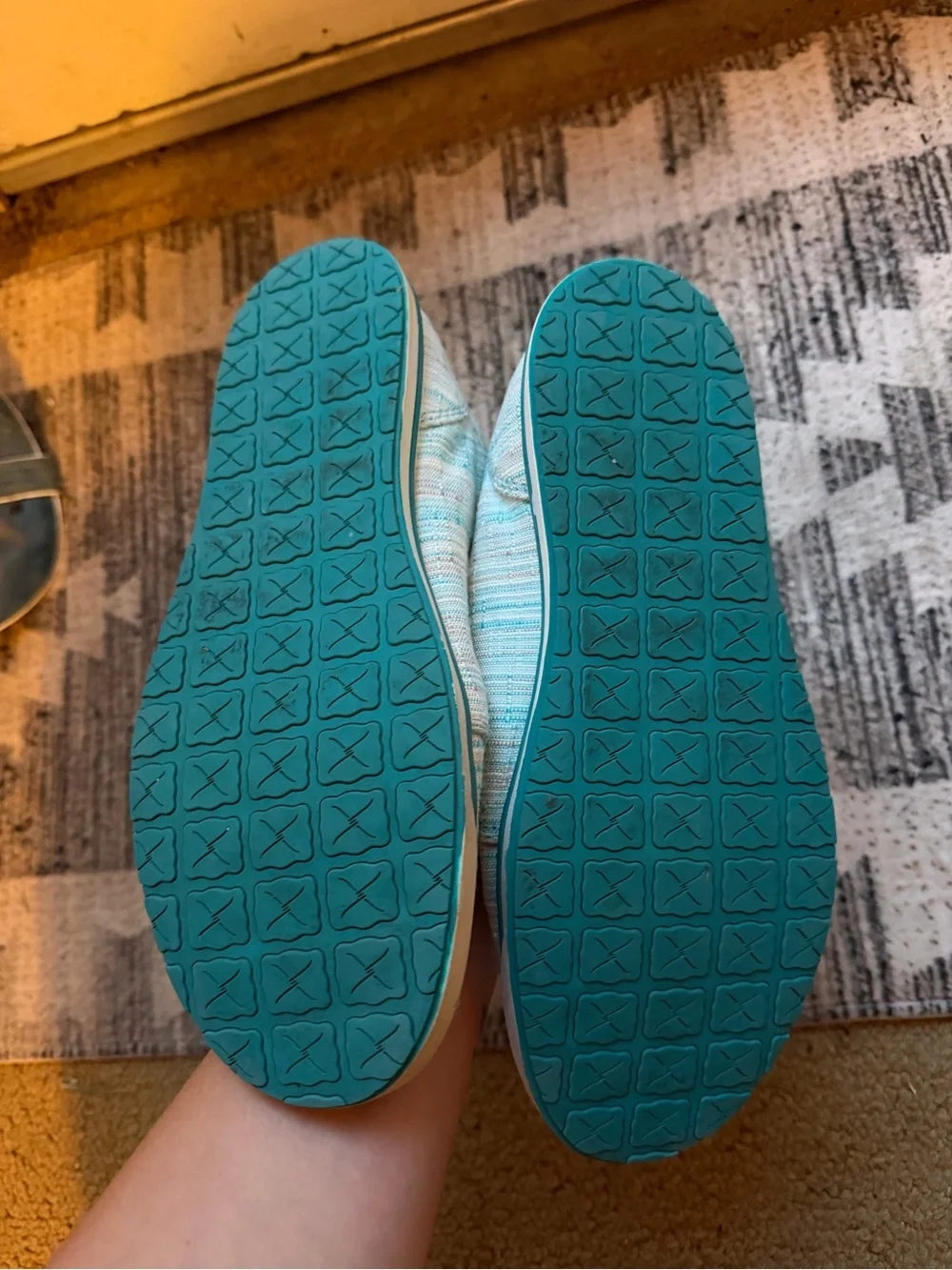 Casual Turquoise Lace-Up women’s Shoes